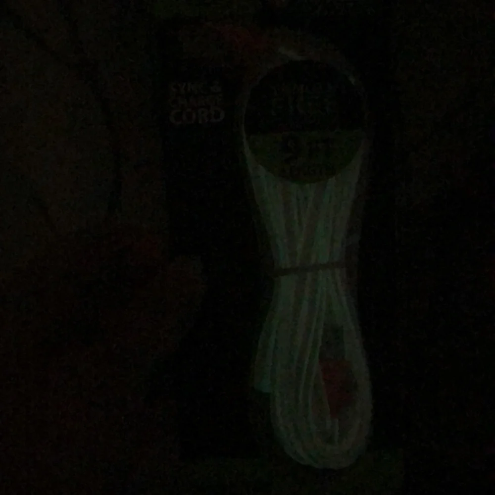 Glow In The‎ Dark Pink Micro USB Charging Cord NWT